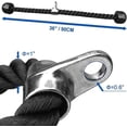 thumbnail image 4 of Stanz (TM) 36" (90CM) Heavy Duty Tricep Rope Pull Down Fitness Cable Attachment Nylon Rope with Hook, 4 of 7