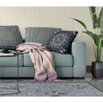 thumbnail image 5 of Amrita Sen Designs  26 x 26 in. Paisley Leaf Geo Broadcloth Indoor & Outdoor Zippered Pillow - Black, Grey & Midnight Blue, 5 of 6
