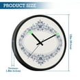 thumbnail image 3 of Indoor 12' Voice-Activated Luminous Decoration Wall Clock With LED Night Light Blue Gray, 3 of 8