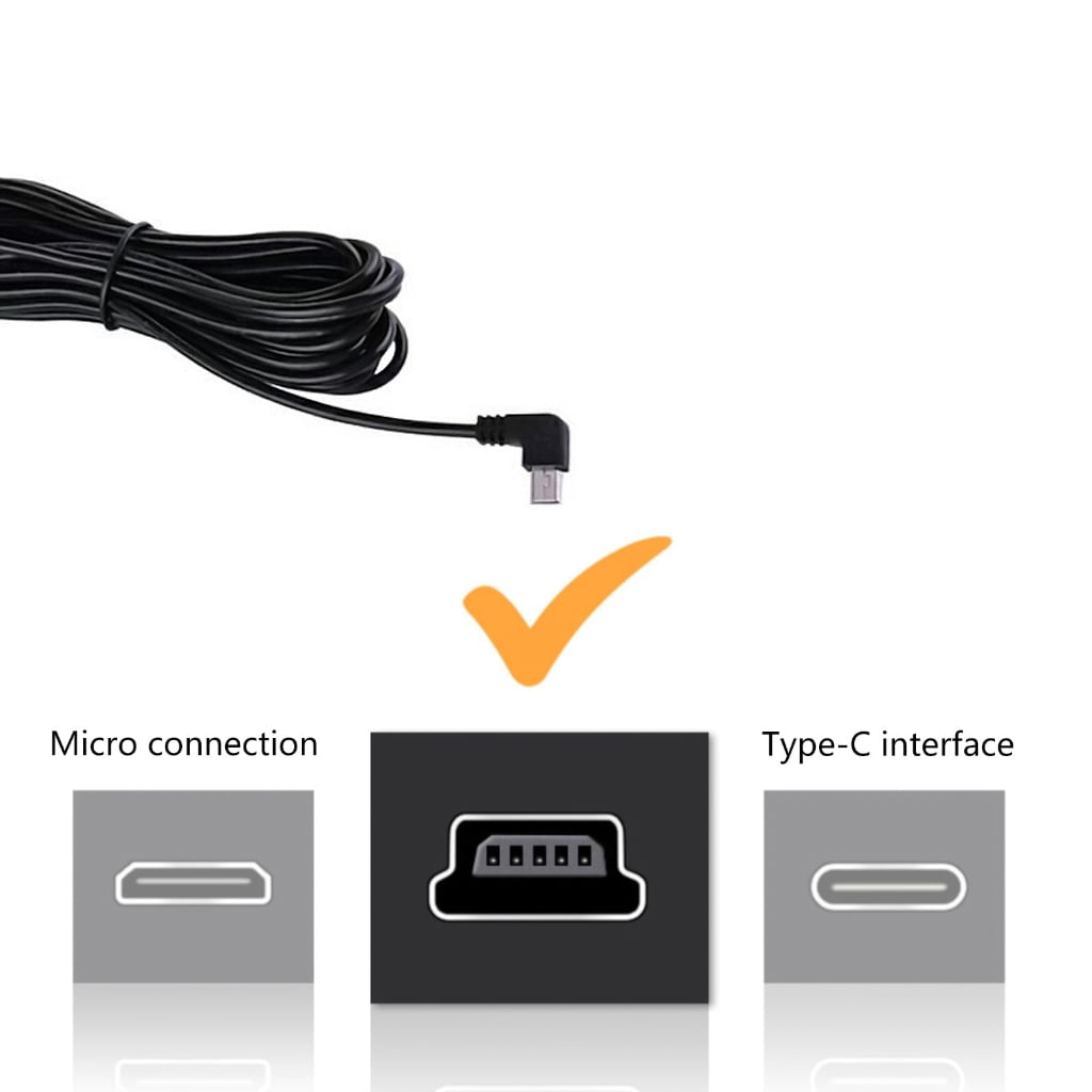 SIEYIO USB and Mini USB Car Charger for GPS and Dash Cam 5V 2A for 12V-36V Input