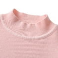 thumbnail image 3 of GYRATEDREAM Kids Baby Girls Basic Solid Color Half Turtleneck Cotton T-Shirt Tops Long Sleeve Clothes 2-7 Years, 3 of 7
