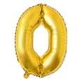 thumbnail image 1 of Advancent 32 pulgadas número globo decorativo papel de aluminio globo cumpleaños boda fiesta vacaciones regalo decoración tipo 7 Kits de decoración para fiestas Oro cero, 1 of 5