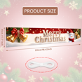 thumbnail image 5 of Festive Decorative Christmas Banner Holiday Gifts Red Background Santa Claus Design for Seasonal Celebration Indoor Decor, 5 of 9