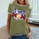 thumbnail image 2 of Elegante blusa de manga corta con cuello redondo y manga abullonada de punto para mujer OAVQHLG3B Store lin121212, 2 of 5