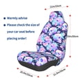 thumbnail image 2 of Lsque pinkk flower crystal Skull Pattern Car Seat Covers for Front Seats , Waterproof Seat Covers for Cars, Sporty Front Seat Covers,Car Seat Cover Protector Front Seats, 2 of 5