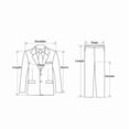 thumbnail image 5 of HBDesign Mens Summer 2 Piece Double Breasted Suit Set Quick Dry Peak Lapel Blazer Pants Business Formal Wedding, 5 of 6