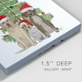 thumbnail image 3 of Christmas Des - Dog Trio Christmas Tree- Gallery Wrapped Canvas, 3 of 9