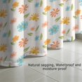 thumbnail image 5 of 72x72 Inch Fabric Shower Curtain Waterproof Polyester, Daisy Floral Print, 5 of 6