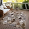 thumbnail image 6 of Addison Rugs Chantille Indoor/Outdoor Transitional Geometric Brown Washable Rectangle Rug, 2'6" x 3'10", 6 of 6
