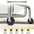 thumbnail image 3 of Clothes Rack, Clothing Rack with Wheels for Hanging Clothes Heavy Duty Clothes Rack Loads 430lbs for Bedroom Living Room, 3 of 8
