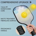thumbnail image 2 of Pickleball Paddles Set Of 2, Fiberglass Surface, Fluid Smoke Aurora Art Style, 4 Balls & Bag, 2 of 5