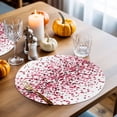 thumbnail image 4 of Valentine's Day Round Placemats Set of 4 Pink Love Heart Place Mats Washable Woven Placemat Red Hearts Circle Braided Table Mat for Kitchen Dining Table Wedding Party Home Decor 15 Inch, 4 of 9