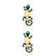 thumbnail image 1 of sweethay Gecko de Metal para decoración de pared, decoración colgante para el hogar, colgante divertido pintado a mano, obra de arte DIY, suministros Amarillo 2piezas sweethay CBP499814, 1 of 5
