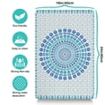 thumbnail image 5 of Boho Retro Floral Pet Feeding Mat-Abstract Art Absorbent Pet Placemat for Food and Water Bowl, with Waterproof Rubber Backing, Quick Dry Water Dispenser Mat for Dog and Cat (16"x24"), 5 of 7