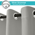 thumbnail image 6 of Lapalife Outdoor Curtains for Patio Waterproof W71xL96, Blackout Weighted Outside Curtains Weatherproof UV Resistant Privacy for Porch, Pergola, Light Gray, 1 Panel, 6 of 8