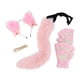 thumbnail image 1 of Conjunto de orejas, garras y cola de gato de peluche, diadema para disfrazarse, accesorios para el cabello, lindos Rosa, 1 of 9