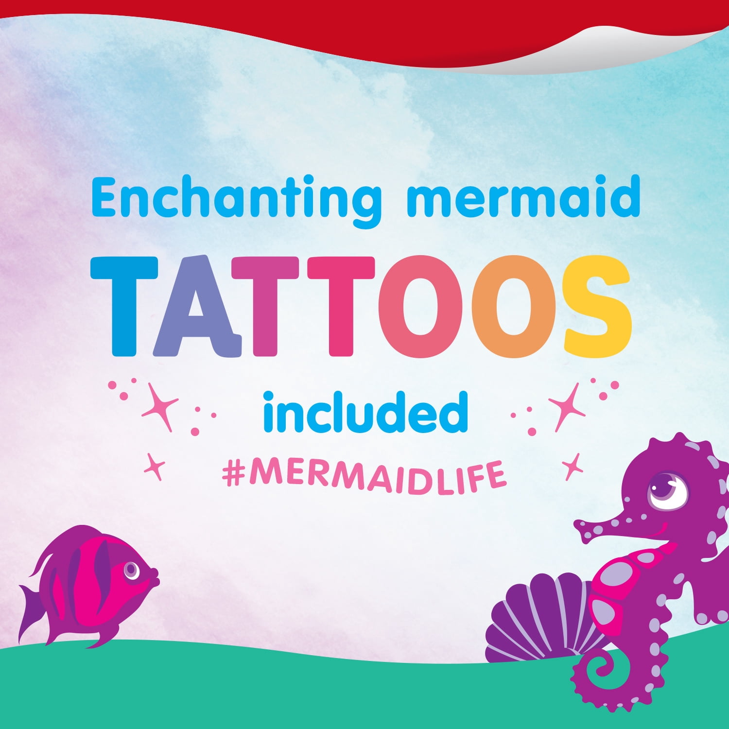 Snack Pack Mermaid Splashes Pudding Cups, 3.25 oz, 6 Pack
