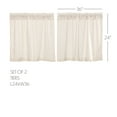 thumbnail image 7 of VHC Brands Burlap Farmhouse Antique White Tier Set of 2 Curtains 24x36, 7 of 7