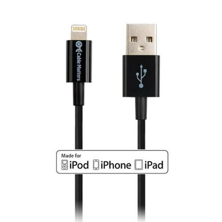 Cable Matters USB to Lightning Cable in Black 3.3 Feet/1