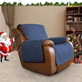 thumbnail image 2 of Housse Réversible 2024 Résistante à l'Eau pour Fauteuil Inclinable avec Sangles Élastiques Gris/gris Pâle, 2 of 7