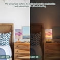 thumbnail image 5 of Aircraft Clouds Pink Airplane Table Lamp USB Bedside Desk Nightstand Lamp Printed Gifts Small Lamp Wood Base for Bedroom Living Room Kids Room College Dorm, 5 of 7