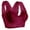 Wine, variant on DondPO Bras for Women High Support Bras for Women Adjustable Strap Full Coverage Up Bras Comfortable No Underwire Wireless Bras No Wire Bras for Women Wireless Bras for Women Beige L