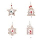 thumbnail image 3 of Advancent Decoración del árbol de Navidad Suministros de vacaciones Accesorios para el hogar Colgador de puerta Artesanía de Tamaño Kits de decoración para fiestas Forma de copo de nieve, 3 of 6
