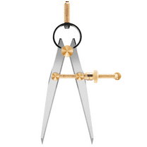 Leather Craft Rotating Tool Diy Wing Divider Adjustable Steel Spacing Compass Edge Creaser