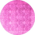 thumbnail image 1 of Ahgly Company Indoor Round Persian Pink Traditional Area Rugs, 4' Round, 1 of 4