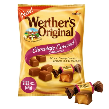 Werther’s Original Soft Chocolate Covered Caramel Candy, 2.22 oz
