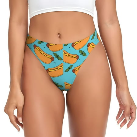 Lukts s Hot Dog 5 for G-String Thongs for Women -Sexy Low-Rise Panties with A Stretchy T-back  Perfect for Any Outfit  Available in XS-4XL-X-Large