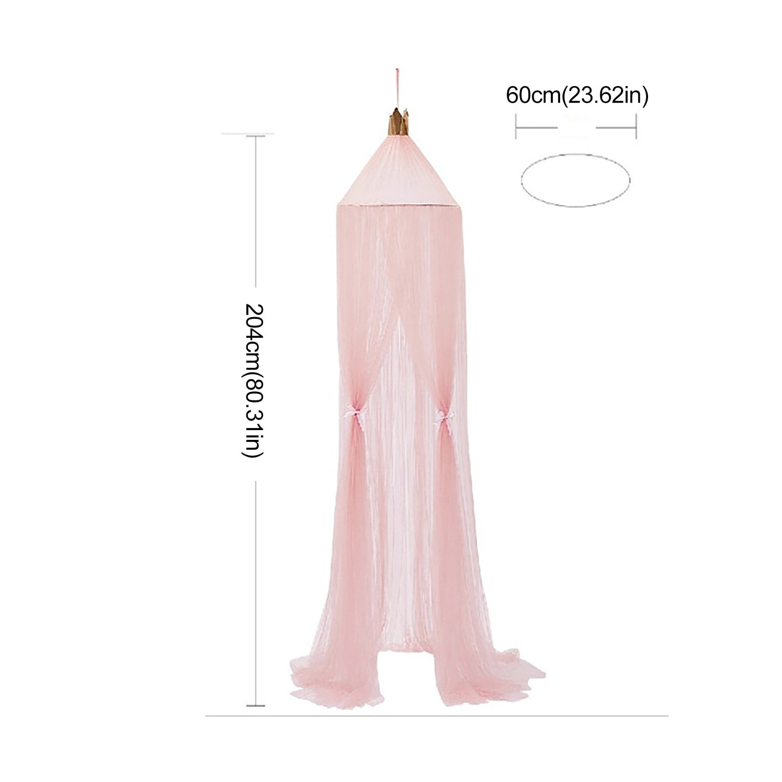 Warooms Children Mosquito Net Bed Canopy Yarn Play Tent Round Lace Dome Netting Curtains for Baby Boys and Girls Games House for Men Women Kids Boys Girls Birthday Toy Gift