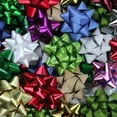 thumbnail image 4 of Fifth Ave Kraft Christmas Ribbon Gift Bows Metallic, Medium & Large, 100 Count, (Assorted Colors), 4 of 4