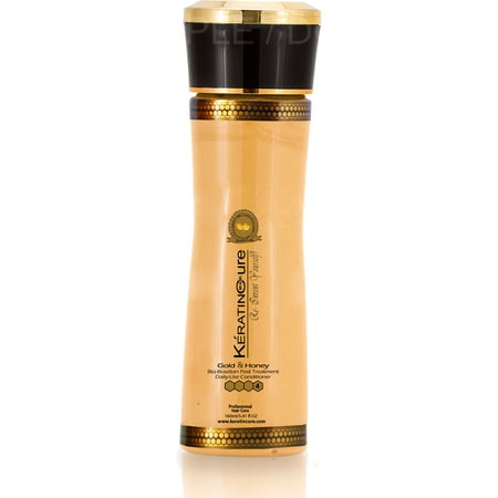 Keratin Cure Gold & Honey Bio Conditioner - Best for Damaged, Dry, Curly or Frizzy Hair - Thickening for Fine/Thin Hair, Safe for Color-Treated, Keratin (Best Treatment To Straighten Curly Hair)
