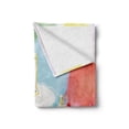 thumbnail image 2 of 21st Birthday Soft Flannel Fleece Throw Blanket, Legal Age of USA 21 Party Cake with Colorful Balloons Image Print, Cozy Plush for Indoor and Outdoor Use, 50" x 70", White and Pale Blue, by Ambesonne, 2 of 6