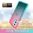 thumbnail image 4 of OnePlus 9 Pro 5G Case, Rosebono Hybrid Glitter Sparkle Transparent Colorful Gradient TPU Skin Cover Case For OnePlus 9 Pro 5G (Blue/Pink), 4 of 4