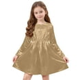 thumbnail image 4 of JUSLIO Girls Khaki Dress Casual Long Sleeve Dresses Size 4 Y, 4 of 9