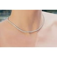 thumbnail image 4 of ADIRFINE 925 Sterling Silver Cubic Zirconia Choker Tennis Necklace, 4 of 5