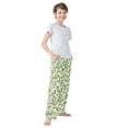 thumbnail image 3 of FORMRS Boys Pajama Pants with Pockets Size 11-12Y Kids Lounge Sleep Bottoms, Olive Leaf, 3 of 8