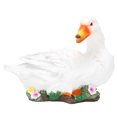 thumbnail image 3 of Resin Duck Ornament, Cute Simulation Duck Statue With Stable Base For Pond Decoration For Garden White, 3 of 8