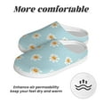 thumbnail image 6 of Goofa Daisies Flowers Print Womens Mens Cotton Lightweight House Slippers , Washable Home Slippers,Indoor Comfy Bedroom Cozy Slippers-39/40, 6 of 7
