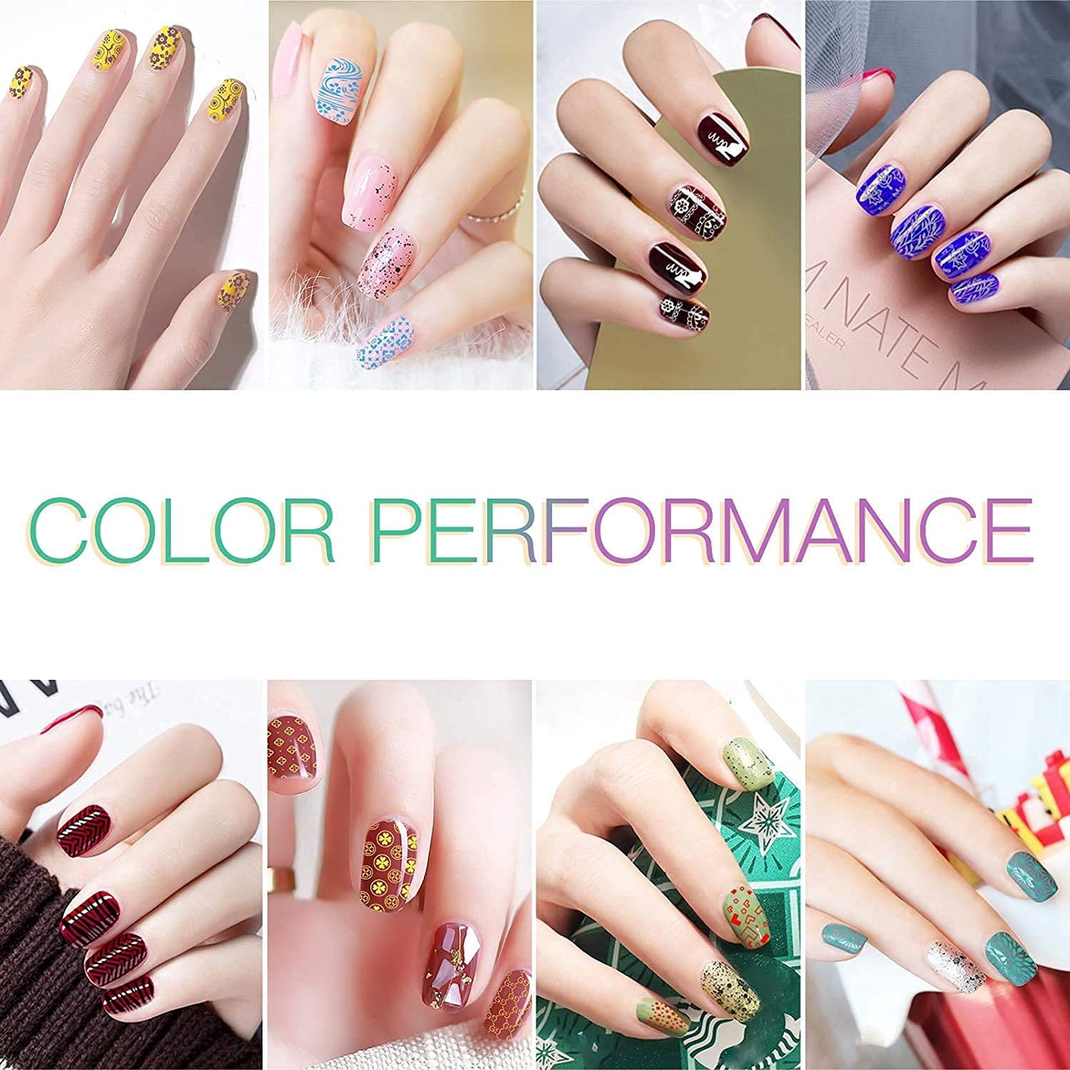Nail Lacquer Nail Polish Kit 12 Colors Air Dry Quickly, 6ML, Polish Manicure Print Women Biutee