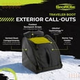thumbnail image 3 of Sportube Traveler Boot Bag, 45L Ski & Snowboard Gear Backpack for Travel, Citrus, 3 of 8