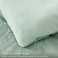 thumbnail image 4 of 3 Pieces Sage Green Twin Floral Comforter Sets, Botanical Flowers Reversible Bedding Sets, 4 of 8