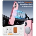 thumbnail image 3 of Funda para iPhone 16 Temdan a prueba de caídas rosa, 3 of 7