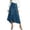 A277-Light Blue, variant on Sokhug Denim Midi Skirt for Women High Waist Button Front Wrap Asymmetrical Hem A Line Casual Skirt
