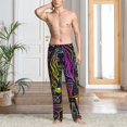 thumbnail image 4 of Salouo Neon Bar Drinks Print Pajama Pants for Men, Lounge Pants Elastic Waistband Casual Men's sleepwear Loungewear Sleep Pajama Pant -X-Large, 4 of 7