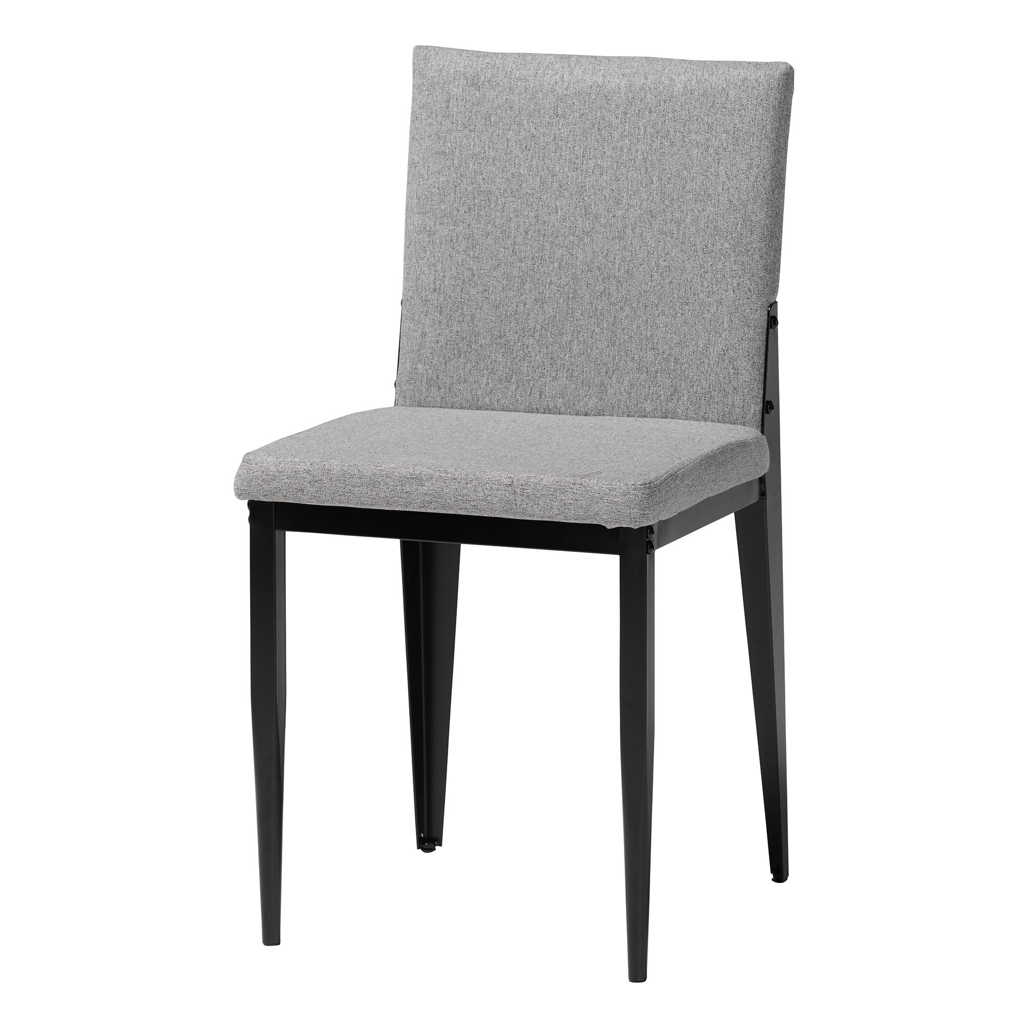 Baxton Studio Bishop Industrial Dining Chair, 4-Piece, Black
