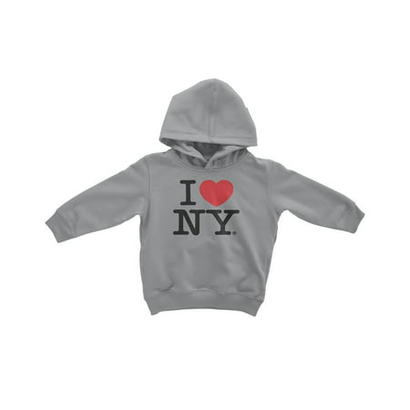 X-Large I Love Ny Gray Kids Sweatshirt Hoodie Screen Print Heart ...