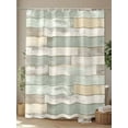 thumbnail image 4 of Shower Curtain Sage Green Wood Grain Bathroom Curtains with Hooks, Waterproof Fabric Rustic Retro Wooden Bath Shower Curtains Set for Bathroom Bathtubs Decor 36x72 Inch, 4 of 8